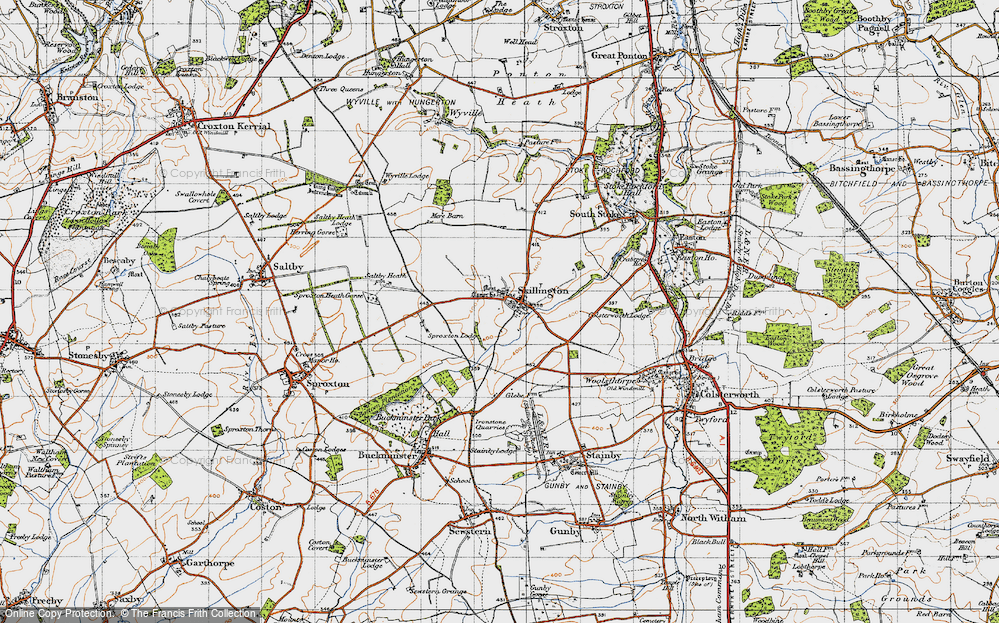 Old Map of Skillington, 1946 in 1946