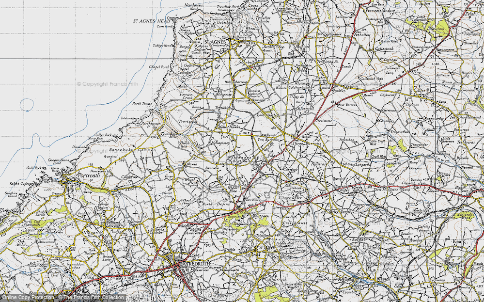 Old Map of Skinner's Bottom, 1946 in 1946