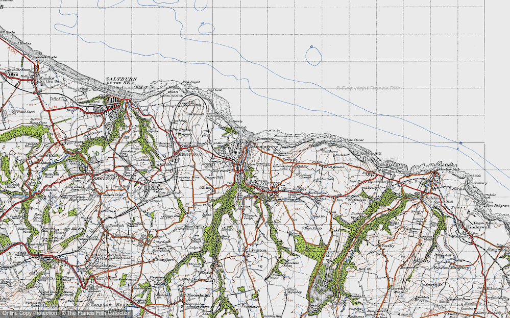 Old Map of Skinningrove, 1947 in 1947