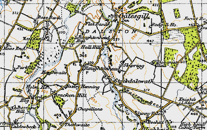 Old map of Skiprigg in 1947