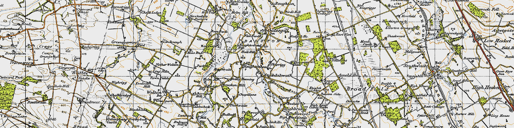 Old map of Skiprigg in 1947