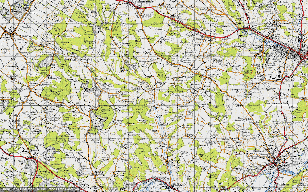 Old Map of Skirmett, 1947 in 1947