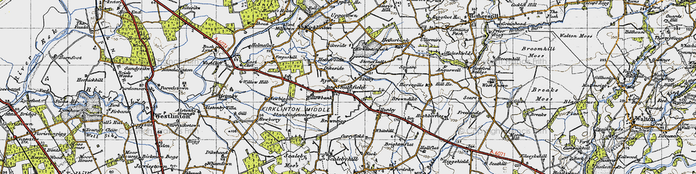 Old map of Willow Bank in 1947
