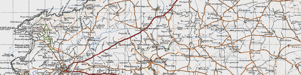 Old map of Skyfog in 1946