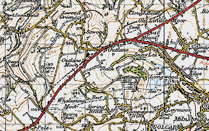 Old map of Slack in 1947
