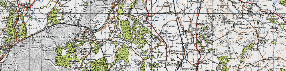 Old map of Slack Head in 1947