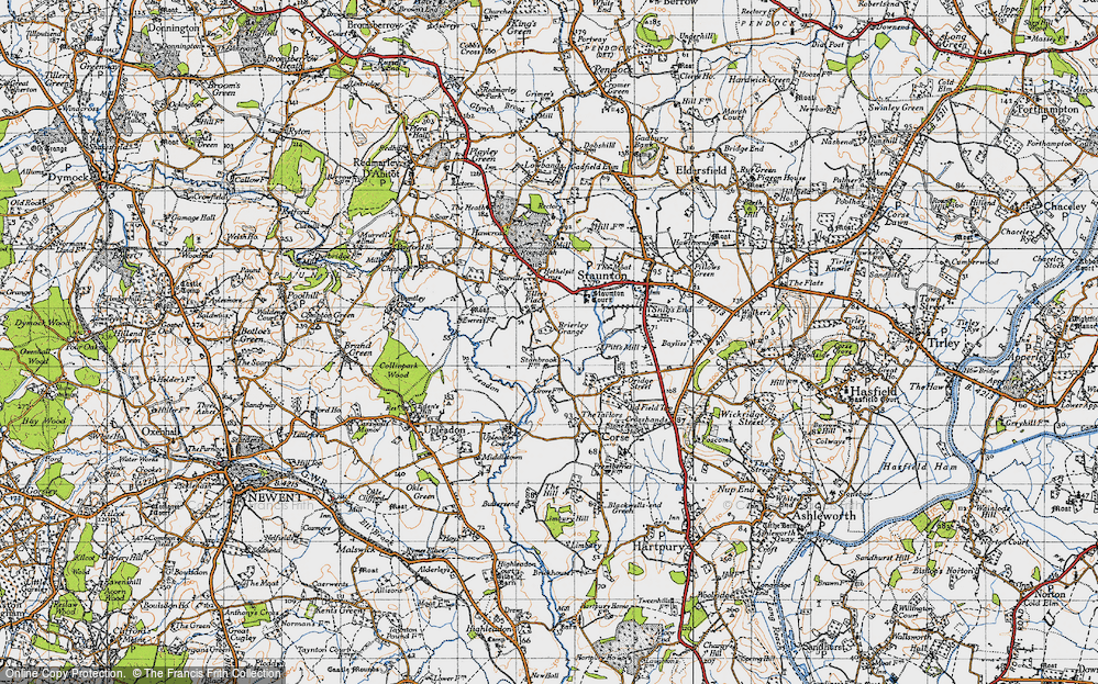 Old Map of Sladbrook, 1947 in 1947