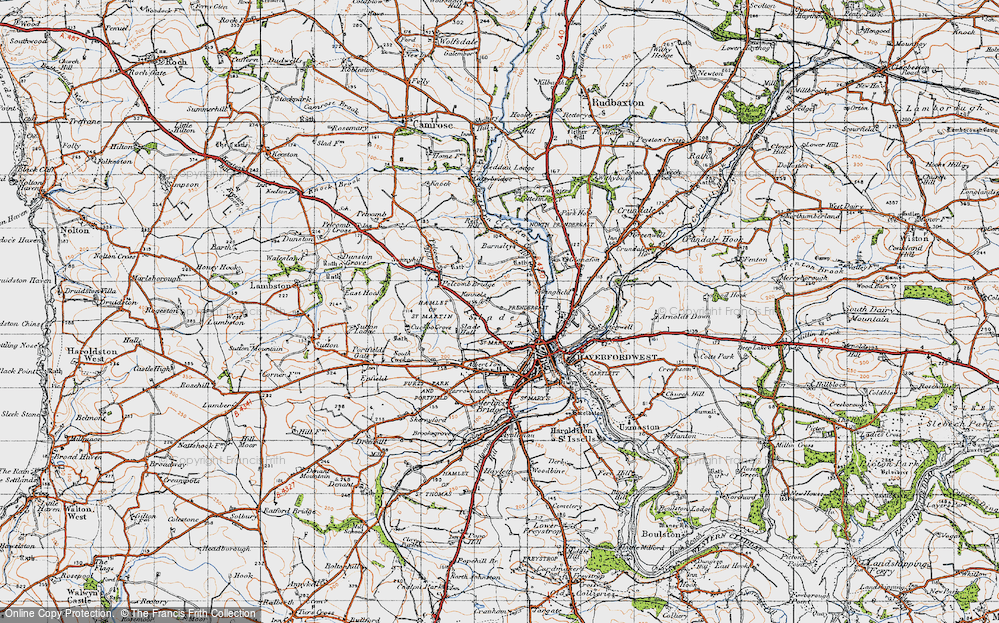 Old Map of Slade, 1946 in 1946