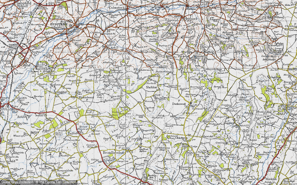 Old Map of Slade, 1946 in 1946