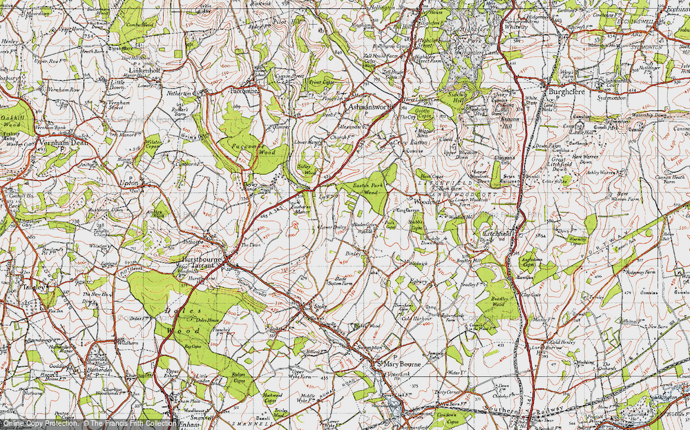Old Map of Sladen Green, 1945 in 1945