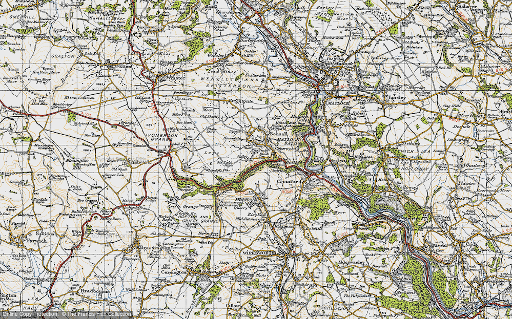 Old Map of Slaley, 1947 in 1947