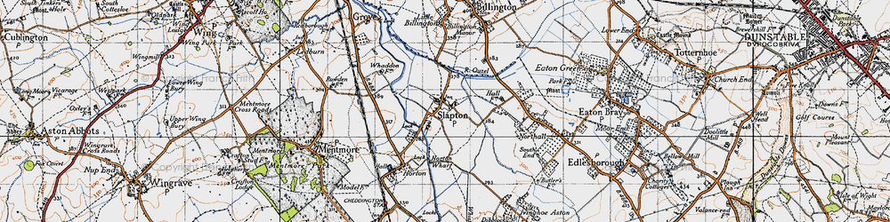 Old map of Slapton in 1946