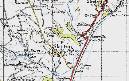 Old map of Slapton in 1946