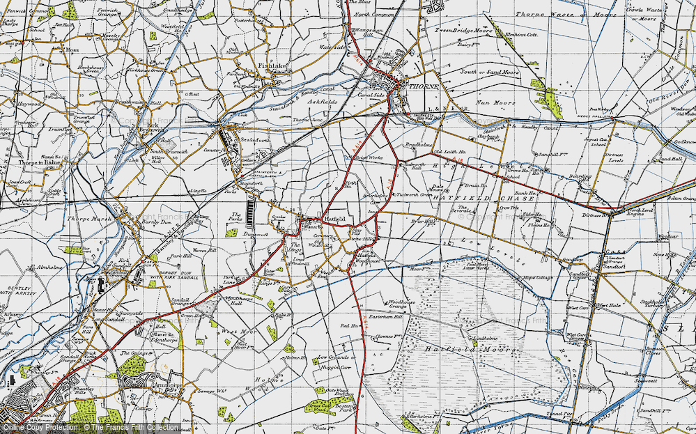 Old Map of Slay Pits, 1947 in 1947