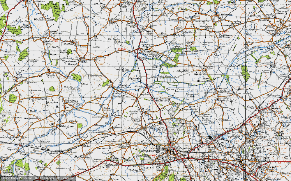 Old Map of Sleapford, 1947 in 1947