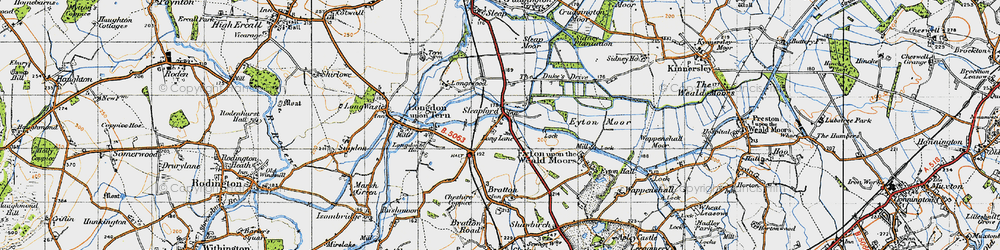 Old map of Sleapford in 1947