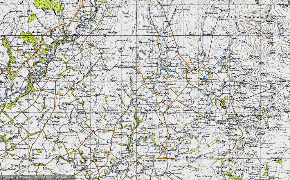 Old Map of Sleetbeck, 1947 in 1947
