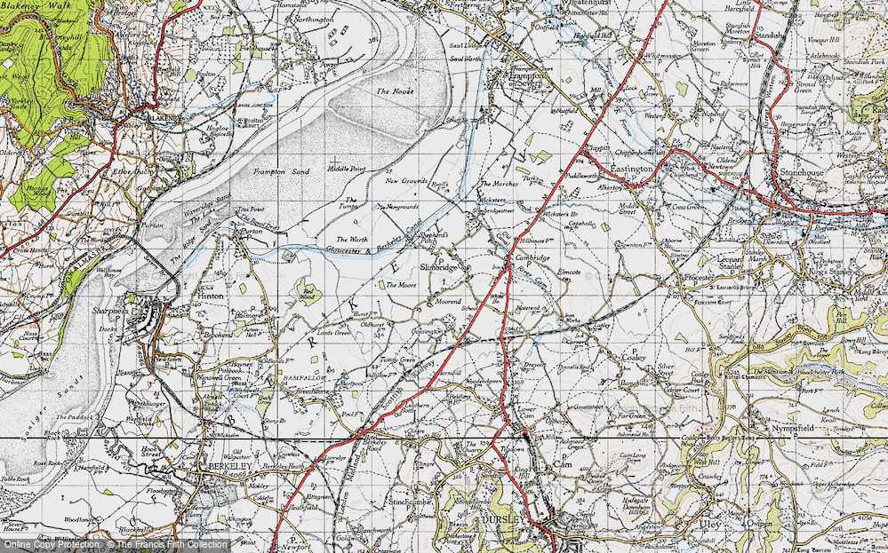 Old Map of Slimbridge, 1946 in 1946