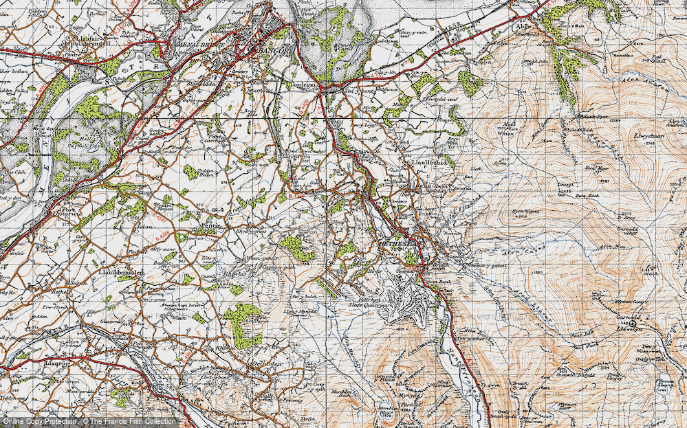 Old Map of Sling, 1947 in 1947