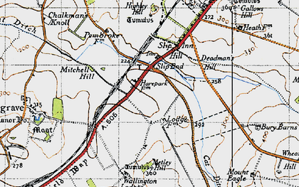 Old map of Slip End in 1946