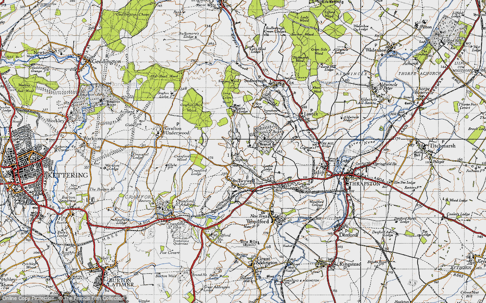Old Map of Slipton, 1946 in 1946