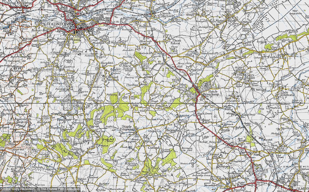 Old Map of Slough Green, 1946 in 1946