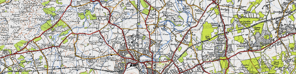 Old map of Slyfield in 1940