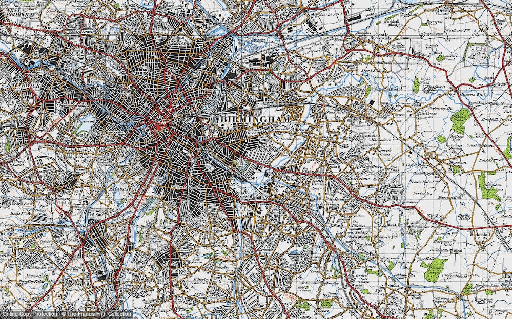 Old Map of Small Heath, 1947 in 1947