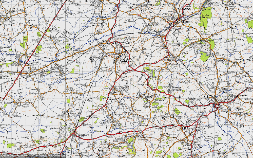 Old Map of Small Way, 1945 in 1945