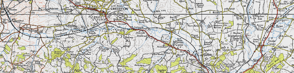 Old map of Smallbrook in 1946