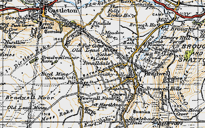 Old map of Smalldale in 1947