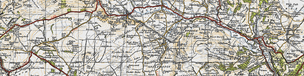 Old map of Smalldale in 1947