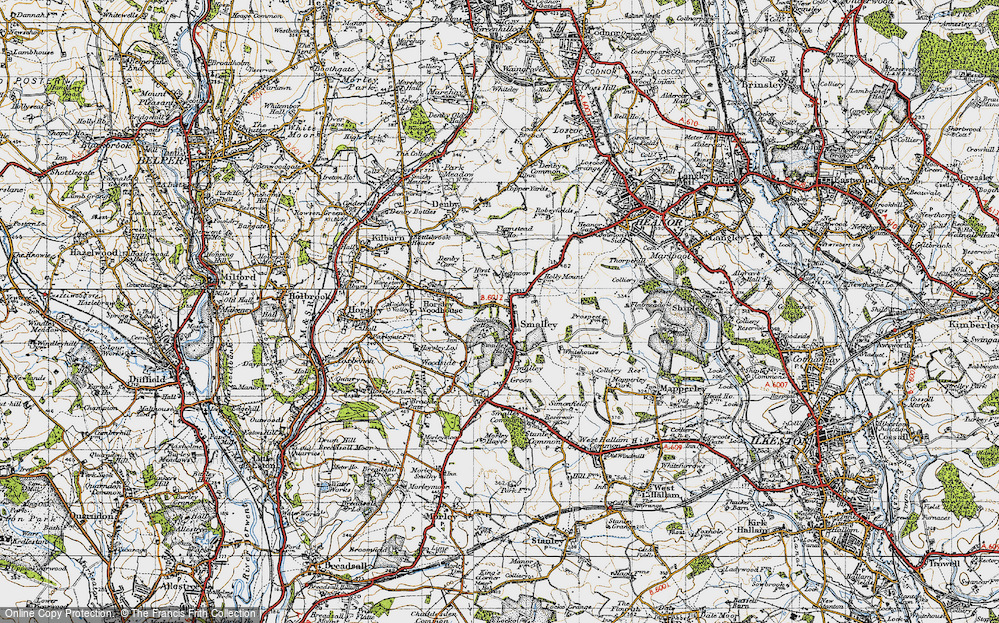 Old Map of Smalley, 1946 in 1946