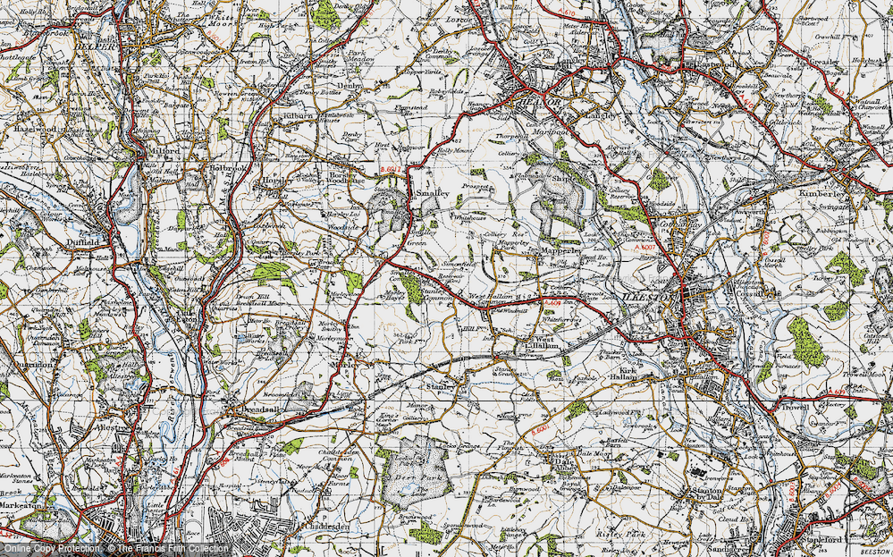 Old Map of Smalley Common, 1946 in 1946
