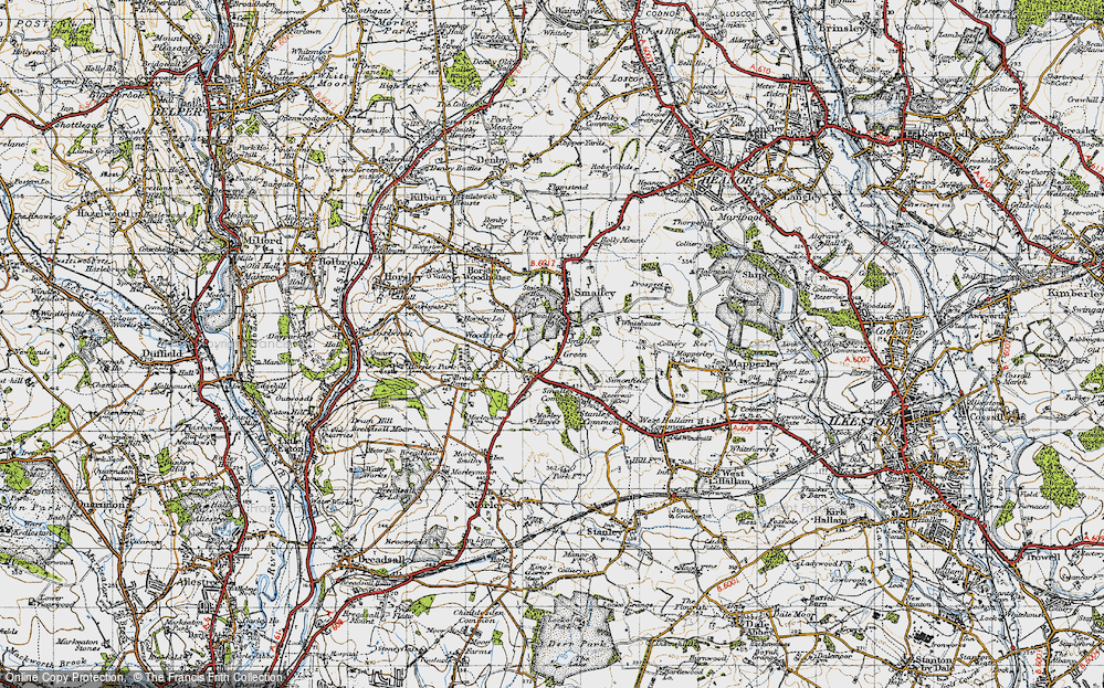 Old Map of Smalley Green, 1946 in 1946
