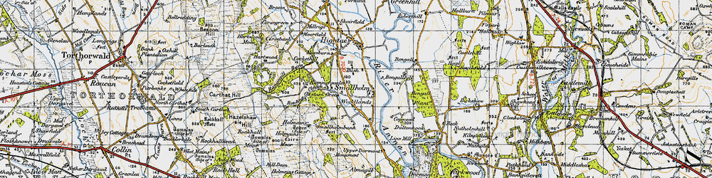 Old map of Smallholm in 1947