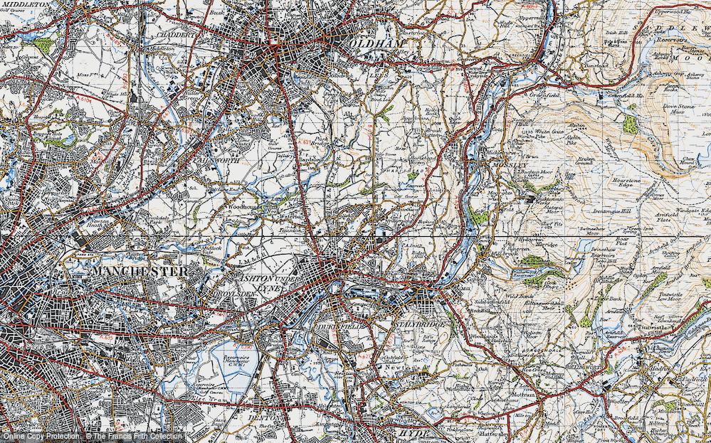 Old Map of Smallshaw, 1947 in 1947