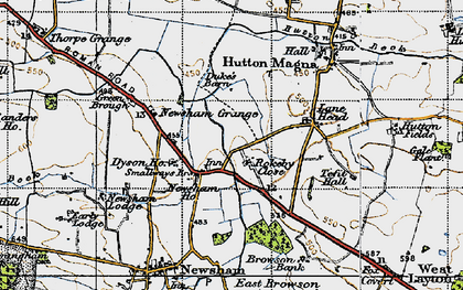 Old map of Browson Bank in 1947