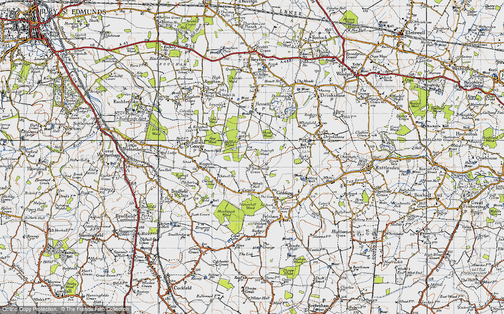 Old Map of Smallwood Green, 1946 in 1946