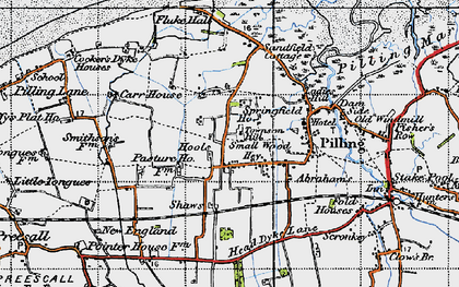 Old map of Smallwood Hey in 1947