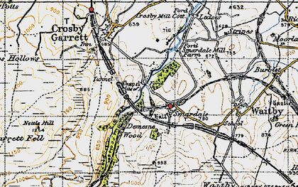 Old map of Smardale in 1947