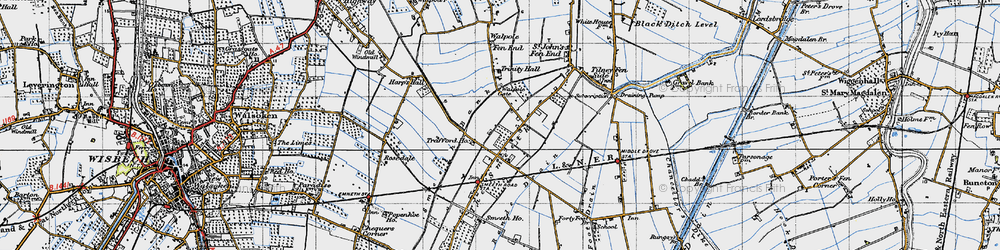 Old map of Rands Drain in 1946