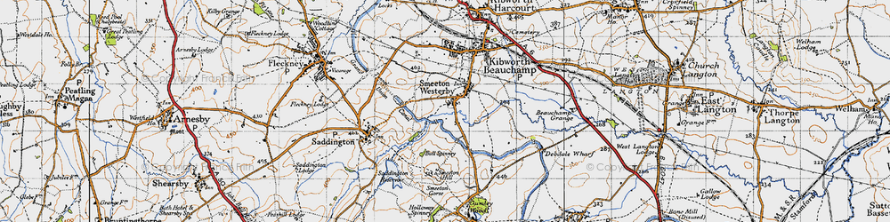 Old map of Bull Spinney in 1946