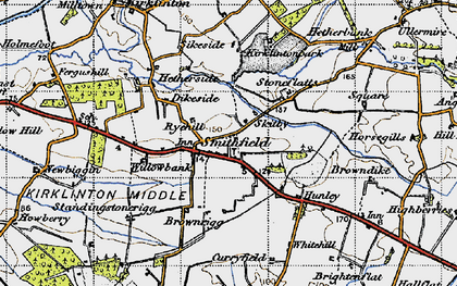 Old map of Smithfield in 1947