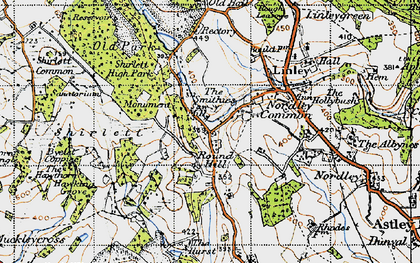 Old map of Smithies, The in 1947