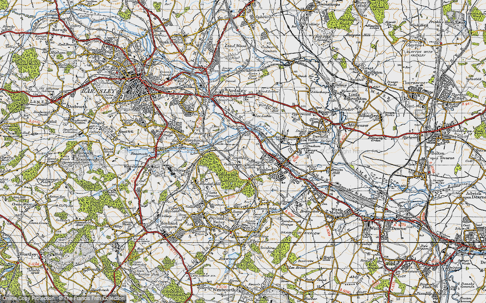 Old Map of Smithley, 1947 in 1947