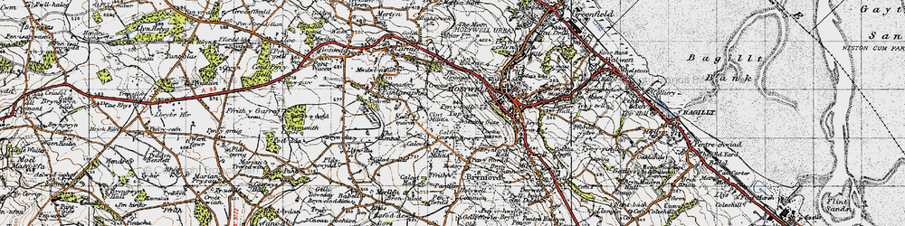 Old map of Smithy Gate in 1947