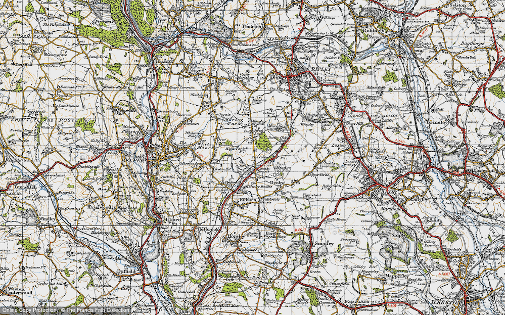 Old Map of Smithy Houses, 1946 in 1946