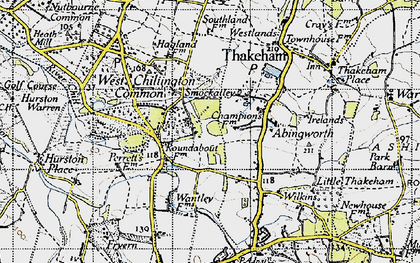 Old map of Smock Alley in 1940