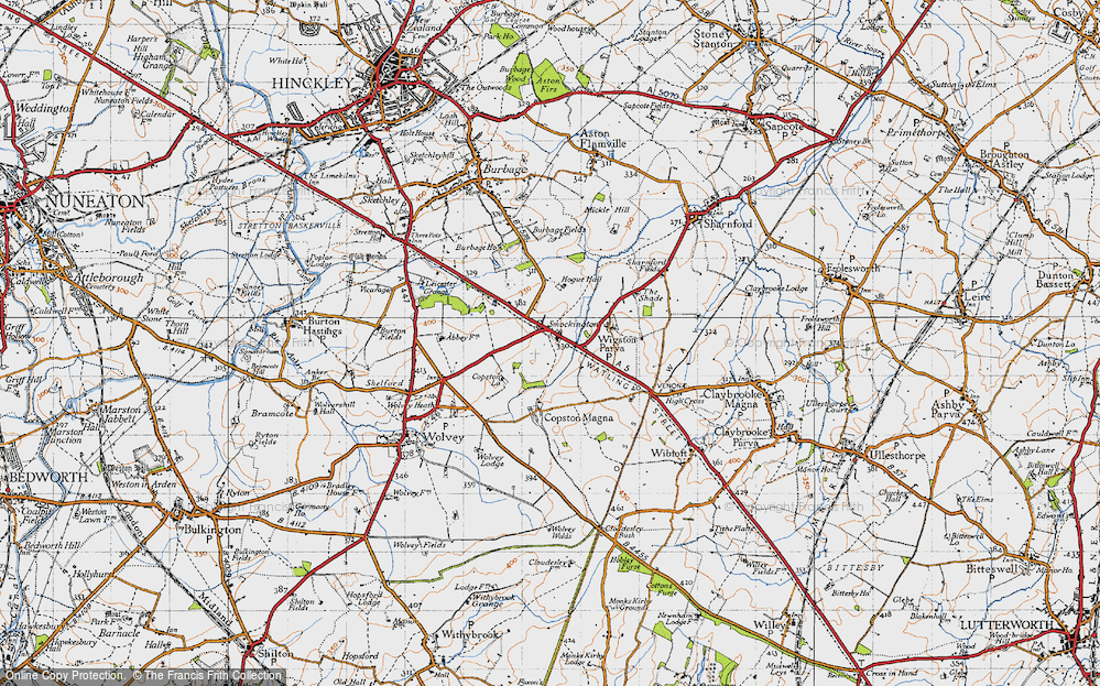 Old Map of Smockington, 1946 in 1946